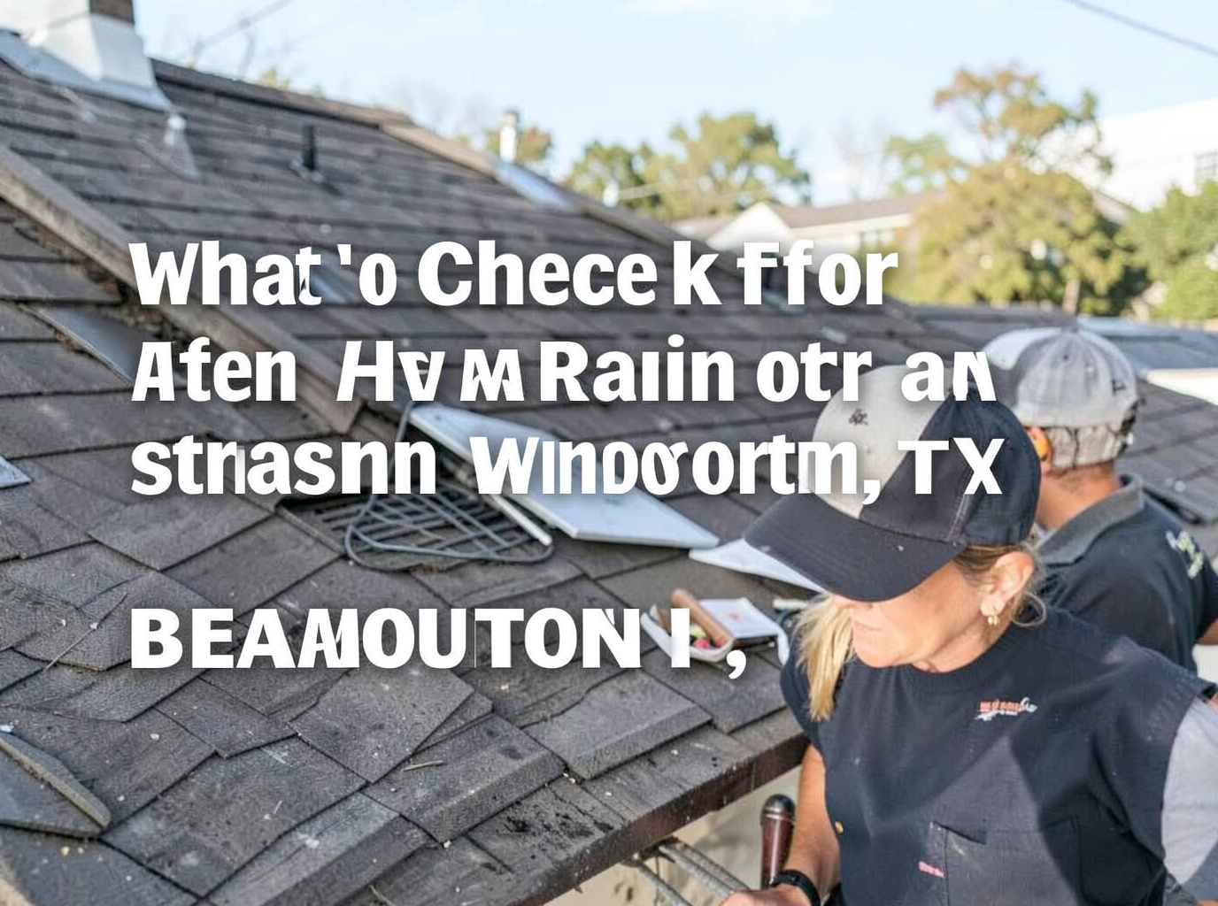 What to Check for After Heavy Rain or a Windstorm in Beaumont, TX